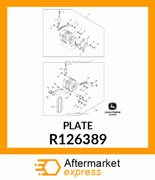 BRACKET, ALTERNATOR R126389