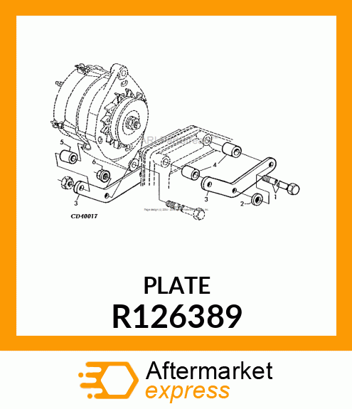 BRACKET, ALTERNATOR R126389