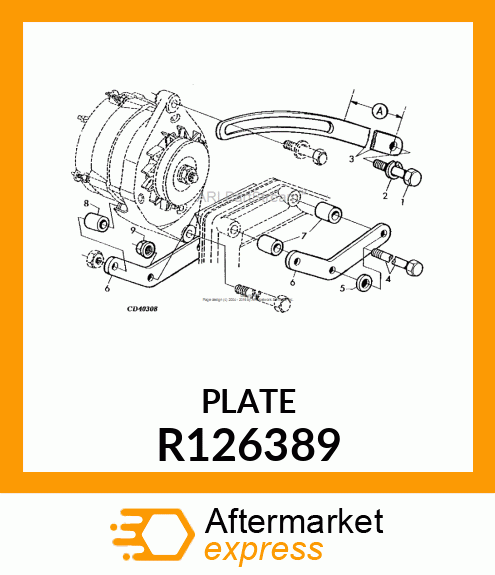 BRACKET, ALTERNATOR R126389