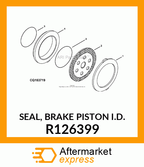 SEAL, BRAKE PISTON I.D. R126399