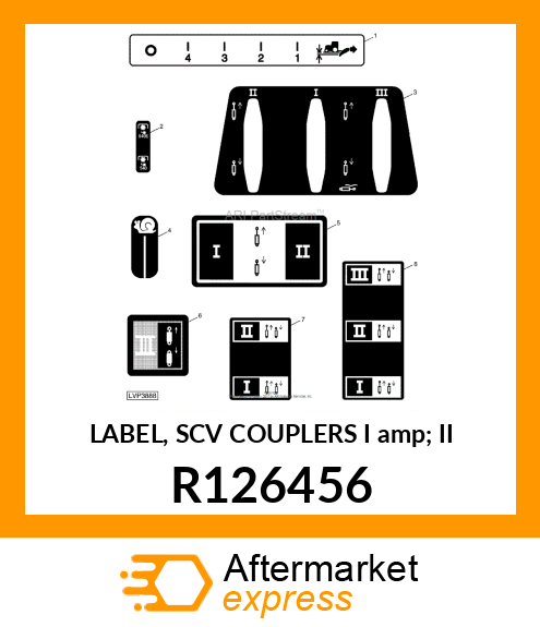 LABEL, SCV COUPLERS I amp; II R126456