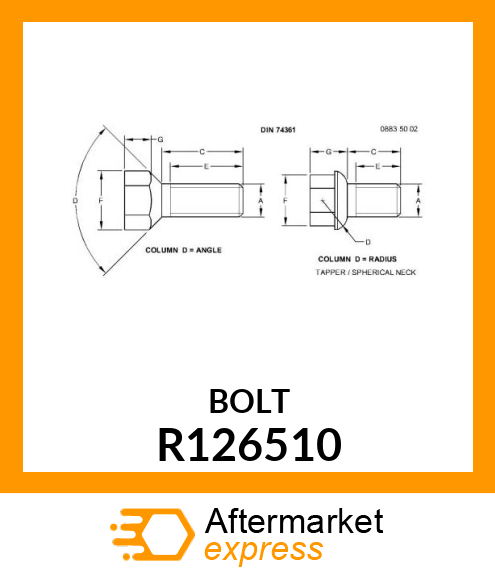 CAP SCREW, SPECIAL R126510