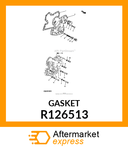 GASKET,TIMING GEAR COVER R126513