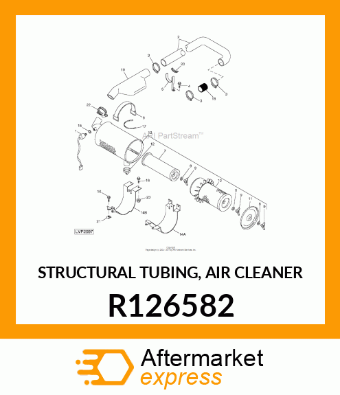STRUCTURAL TUBING, AIR CLEANER R126582