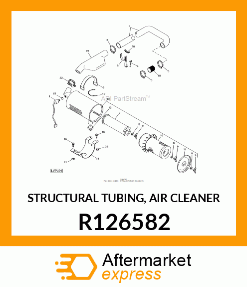 STRUCTURAL TUBING, AIR CLEANER R126582
