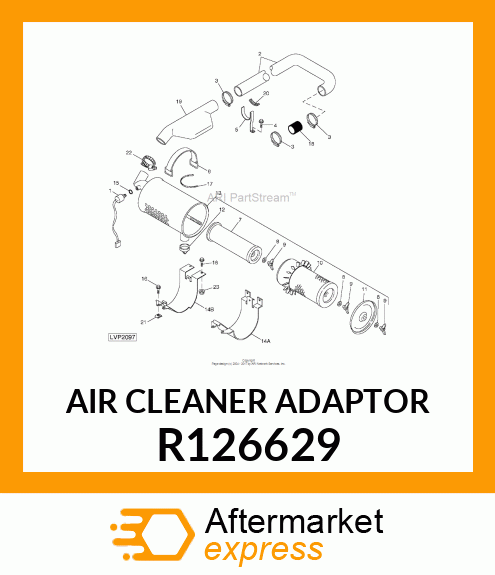 AIR CLEANER ADAPTOR R126629