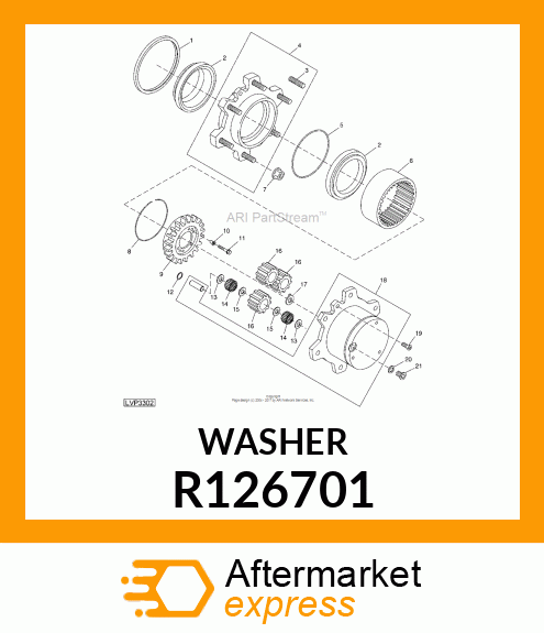 WASHER, SPECIAL R126701