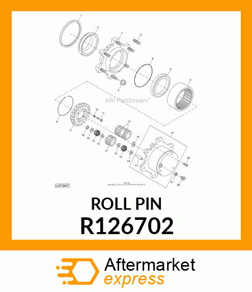 NEEDLE BEARING, BEARING, NEEDLE ROL R126702