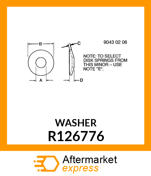 WASHER, SPRING R126776