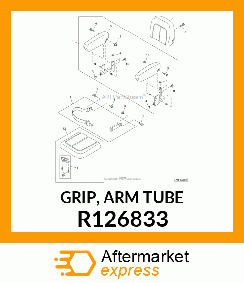 GRIP, ARM TUBE R126833