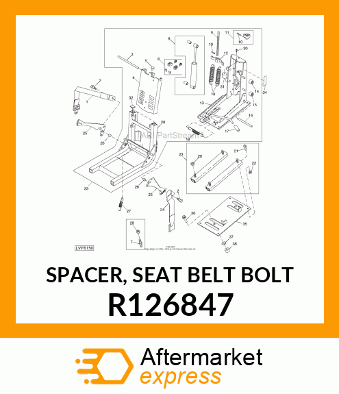 SPACER, SEAT BELT BOLT R126847