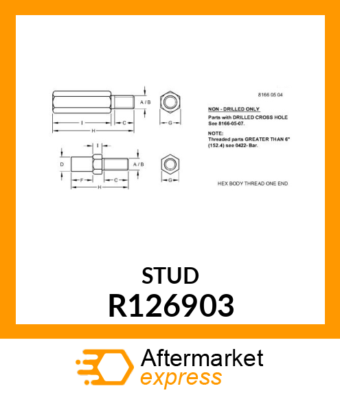 STUD, PIVOT R126903