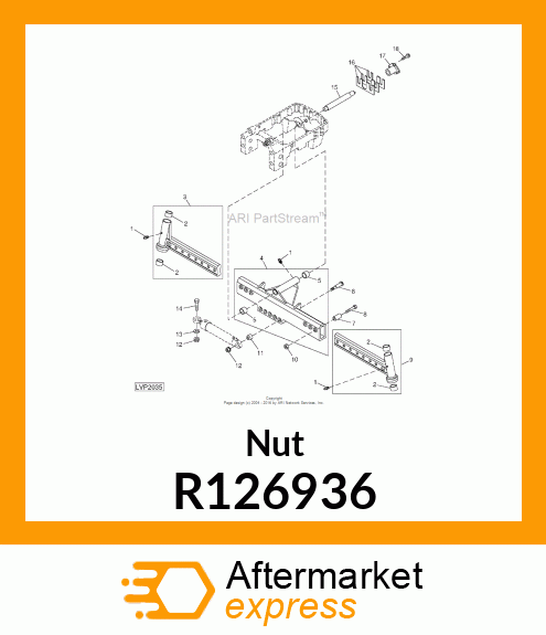 NUT, HEX, PREVAILING TORQUE R126936