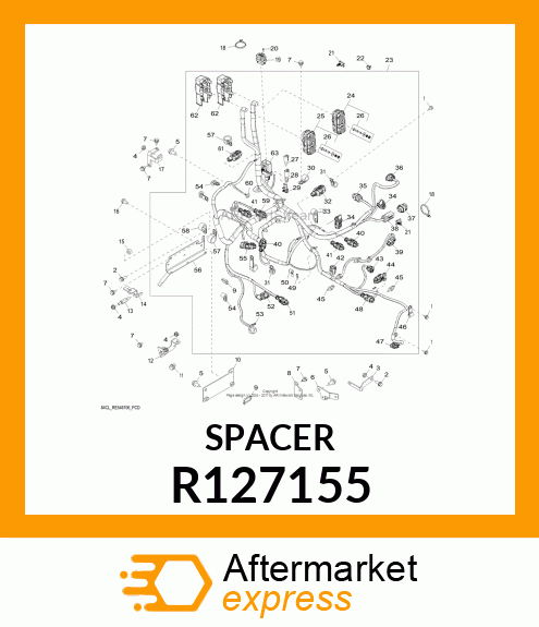 SPACER,ALTERNATOR R127155