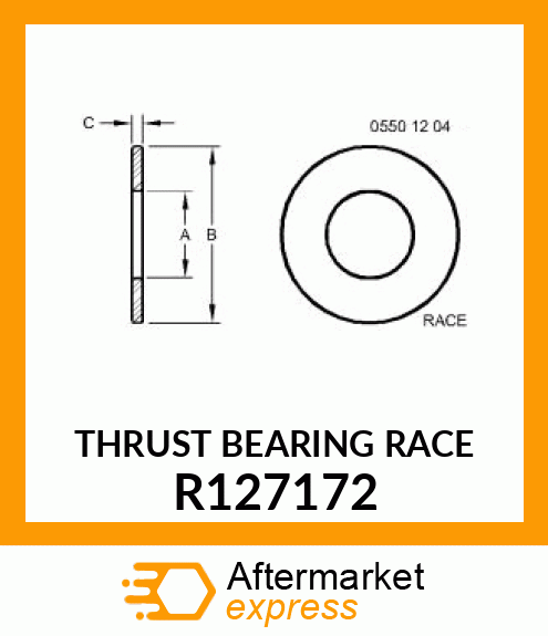 THRUST BEARING RACE R127172