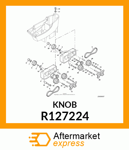 KNOB, ARMREST ADJUSTER R127224