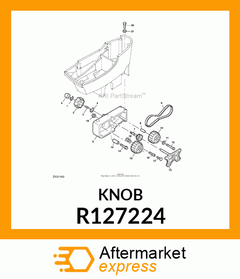 KNOB, ARMREST ADJUSTER R127224