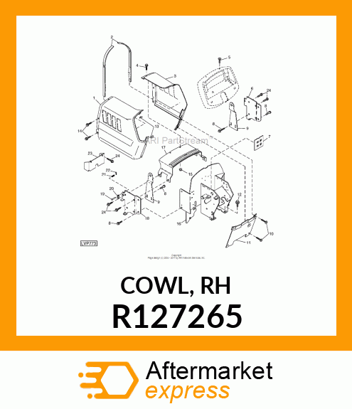 COWL, RH R127265