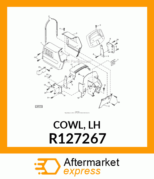 COWL, LH R127267