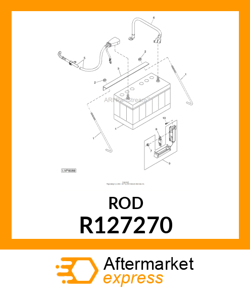 ROD, BATTERY CLAMP R127270