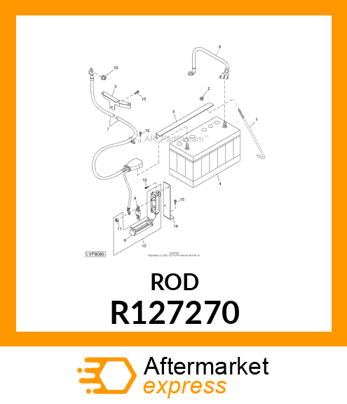 ROD, BATTERY CLAMP R127270