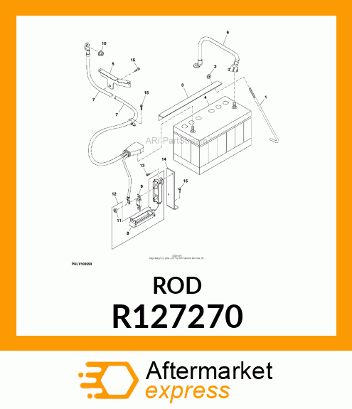 ROD, BATTERY CLAMP R127270