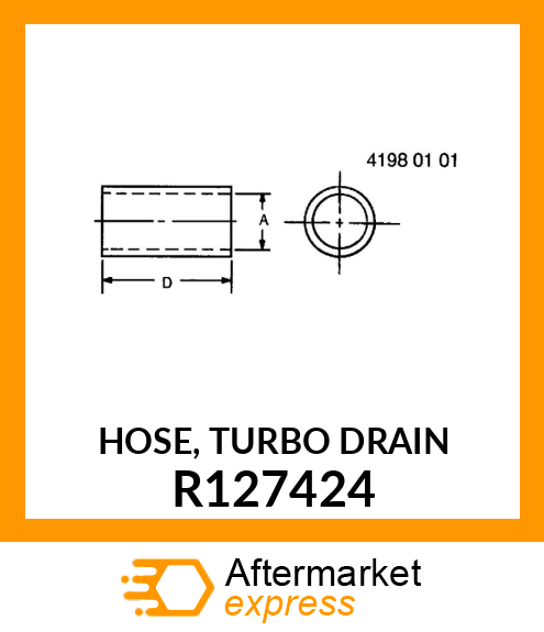 HOSE, TURBO DRAIN R127424