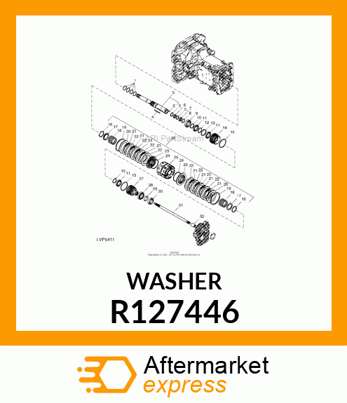 WASHER, WASHER R127446