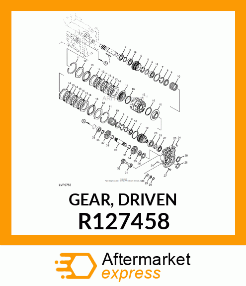 GEAR, DRIVEN R127458