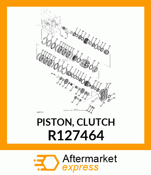 PISTON, CLUTCH R127464