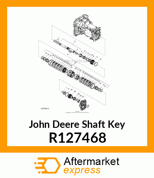 SHAFT KEY, WOODRUFF R127468