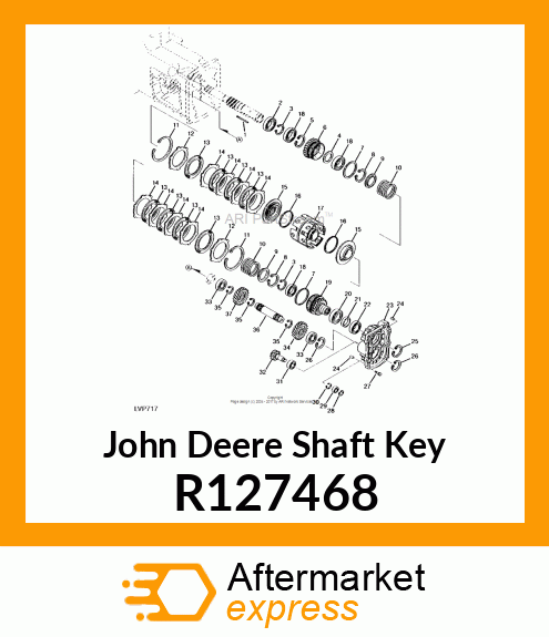 SHAFT KEY, WOODRUFF R127468