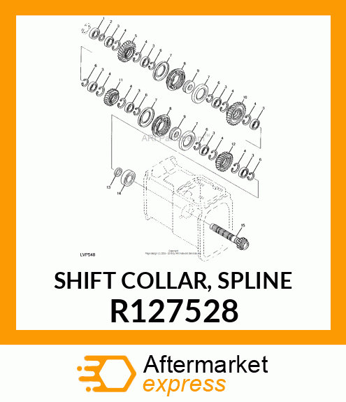 SHIFT COLLAR, SPLINE R127528