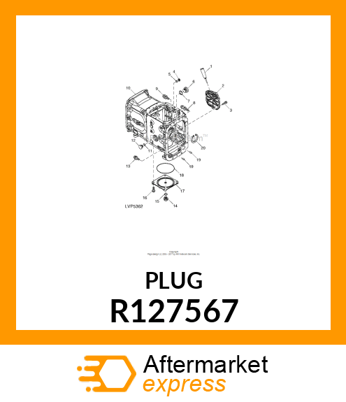 FITTING PLUG, FITTING PLUG, M30 R127567