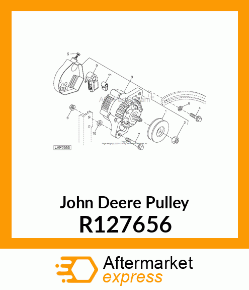 PULLEY, ALTERNATOR R127656