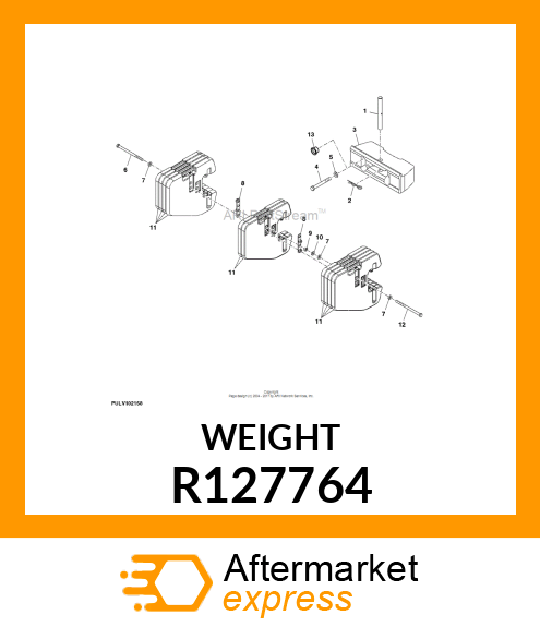 COUNTERWEIGHT, QUICK R127764