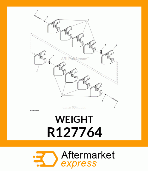 COUNTERWEIGHT, QUICK R127764