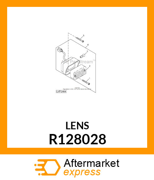 LENS, WARNING LAMP R128028