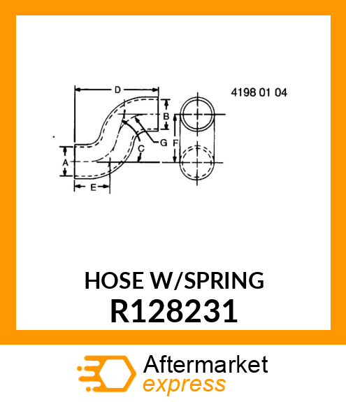 RADIATOR HOSE, LOWER R128231