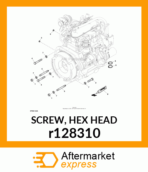 SCREW, HEX HEAD r128310