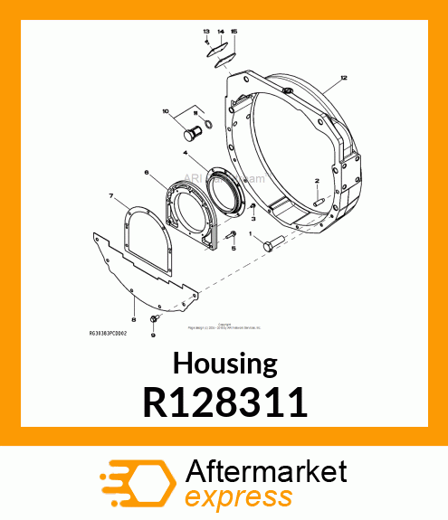 HOUSING, FLYWHEEL (SAE #1) R128311