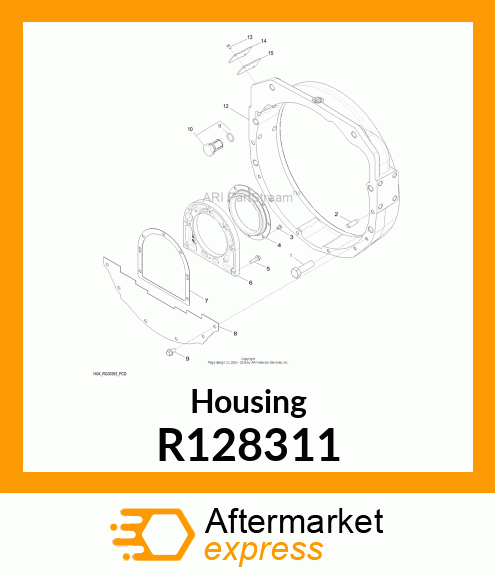 HOUSING, FLYWHEEL (SAE #1) R128311