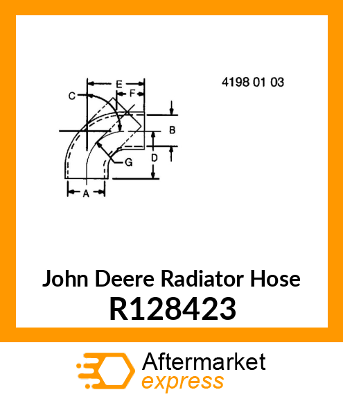 RADIATOR HOSE R128423