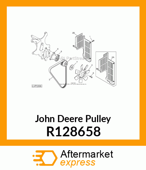 PULLEY,FAN DIAMETER 140 R128658