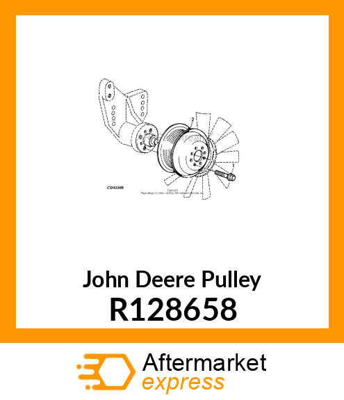 PULLEY,FAN DIAMETER 140 R128658