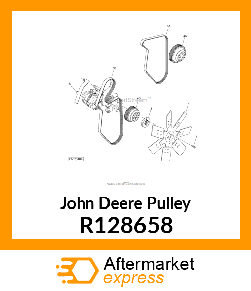 PULLEY,FAN DIAMETER 140 R128658