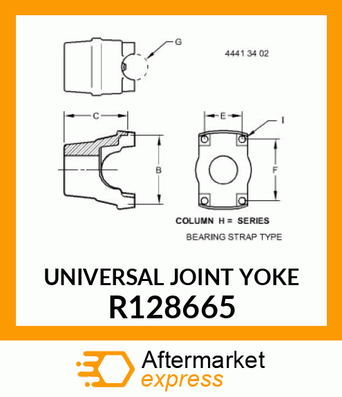UNIVERSAL JOINT YOKE R128665