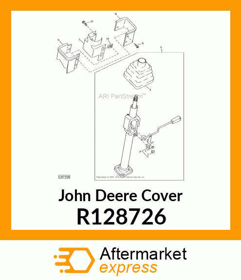 COVER, STEERING COLUMN, LH R128726