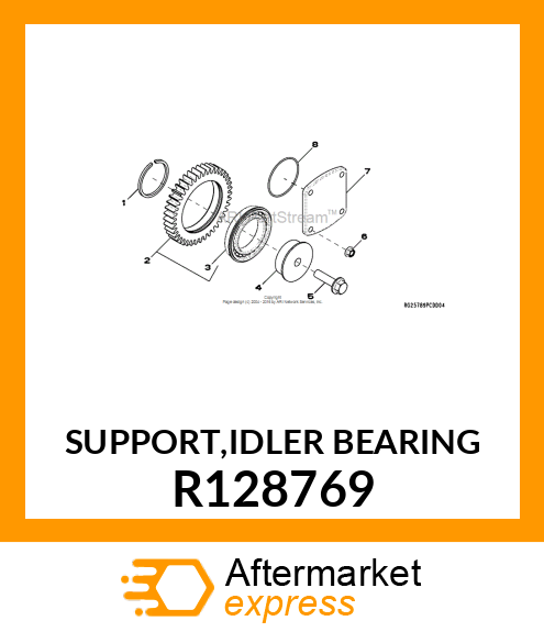 SUPPORT,IDLER BEARING R128769