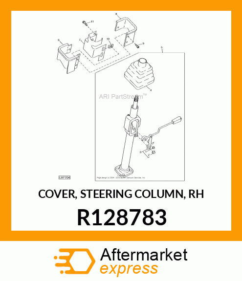 COVER, STEERING COLUMN, RH R128783
